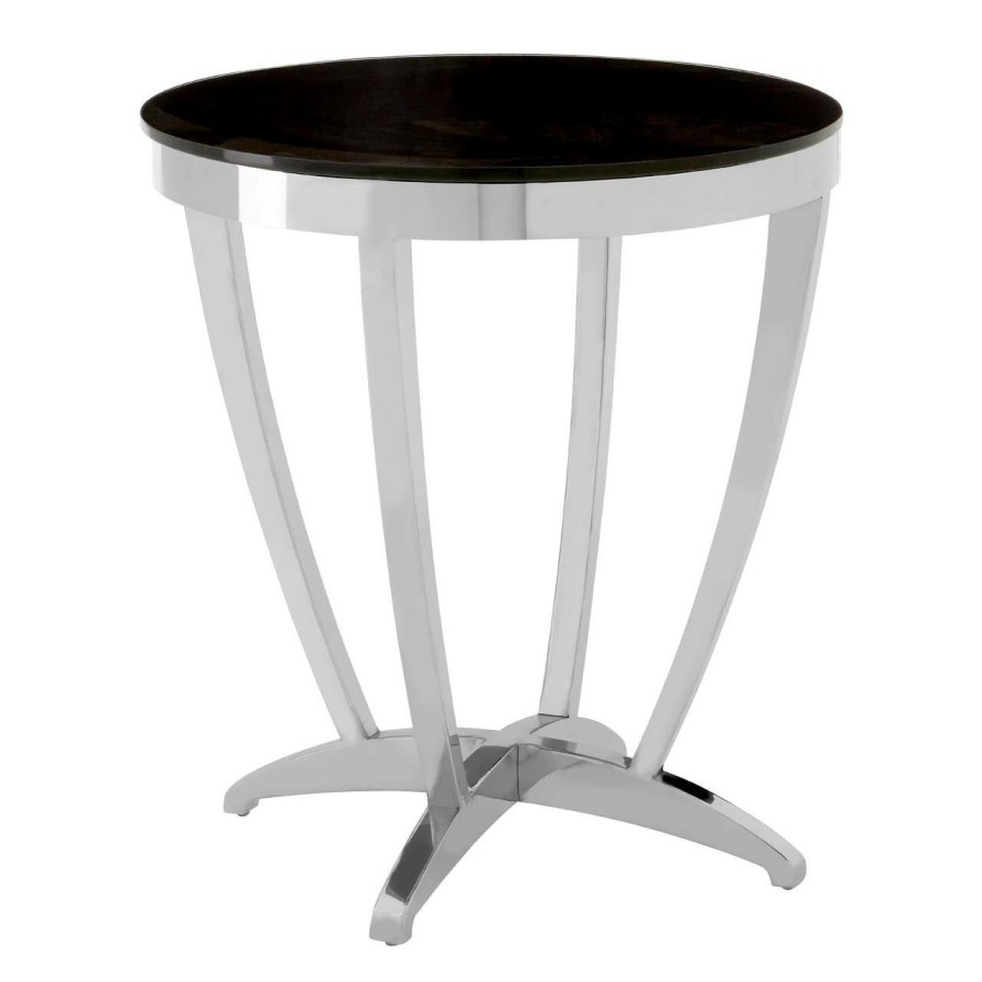 FURNITURE Fifty Five South Side Tables | Yasmin Black Tempered Glass Side Table