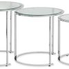 FURNITURE Premier Nesting Tables | Allure Set Of 3 Silver Nesting Table S