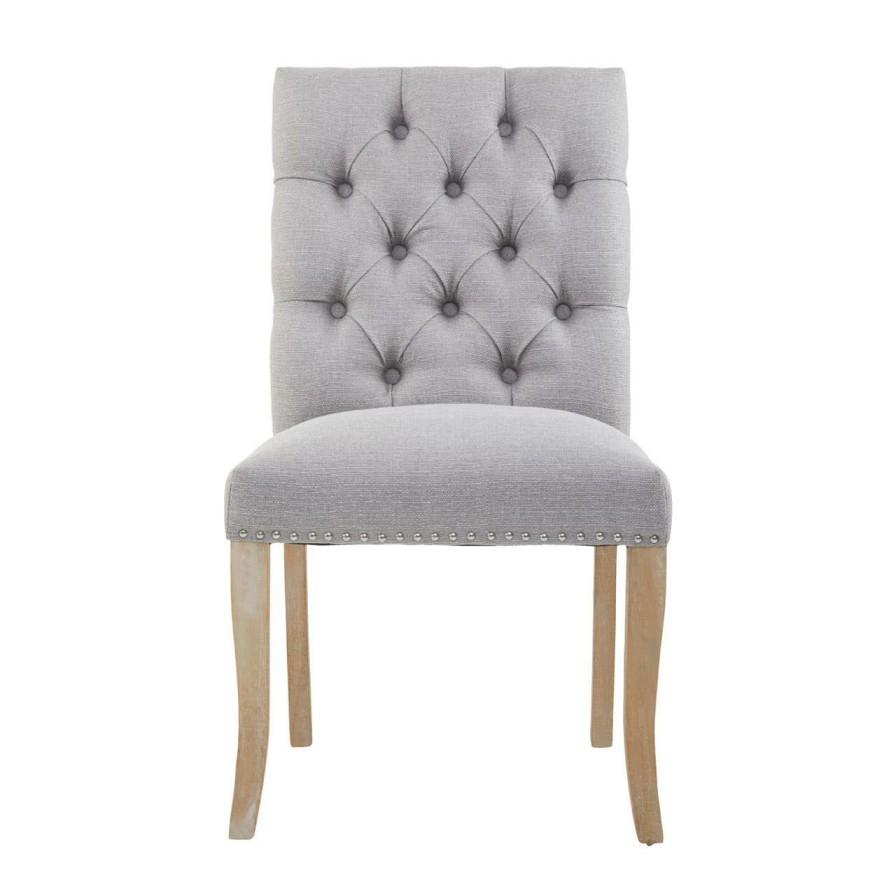 FURNITURE Fifty Five South Seating | Kensington Townhouse Grey Linen Dining Chair
