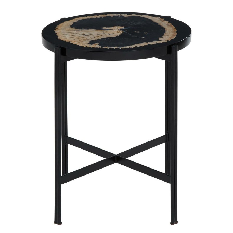 FURNITURE Fifty Five South Side Tables | Relic Side Table With Resin Powder Coated Frame