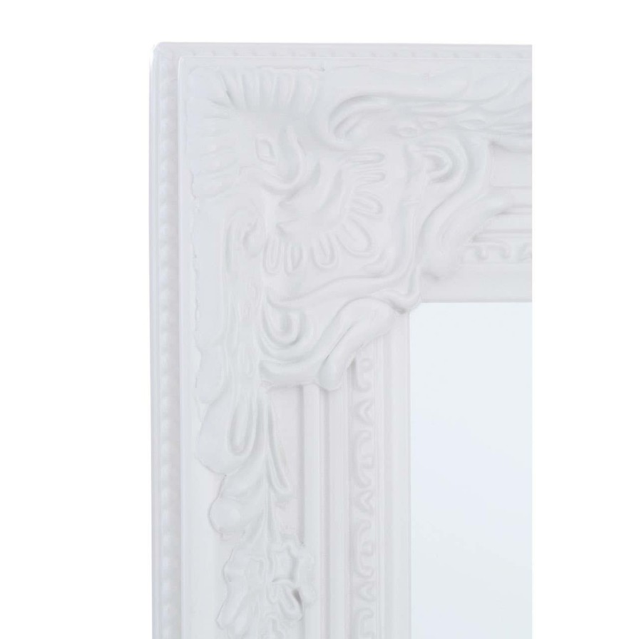 Bathe and Utility Premier Mirrors | Chic Vintage White Floor Standing Mirror