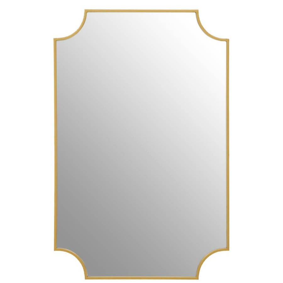 Bathe and Utility Premier Mirrors | Avento Gold Inverted Corners Mirror