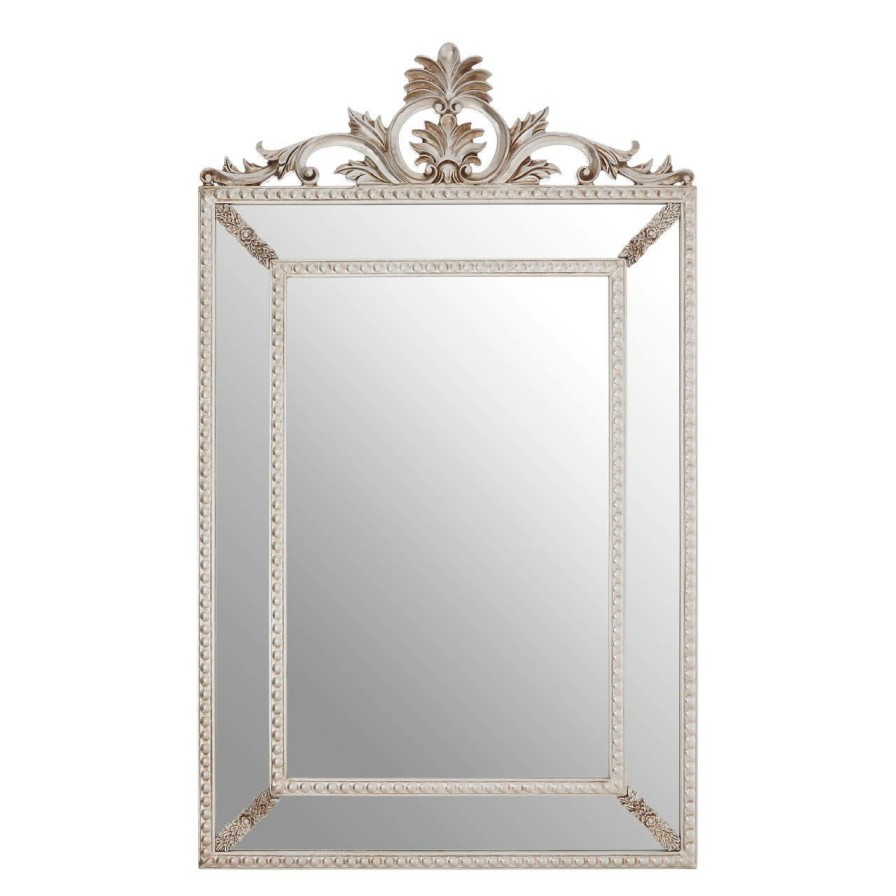 Bathe and Utility Fifty Five South Mirrors | Marseille Champagne Leaf Corner Wall Mirror