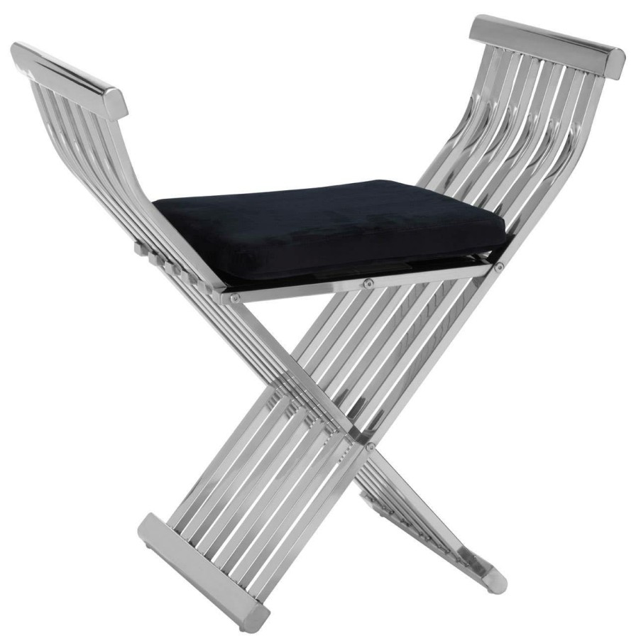 FURNITURE Fifty Five South Seating | Horizon Silver Cross Design Occasional Chair