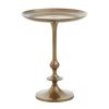 FURNITURE Fifty Five South Side Tables | Pali Small Antique Brass Side Table
