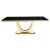 FURNITURE Fifty Five South Dining Tables | Moda Black Marble Rectangular Dining Table
