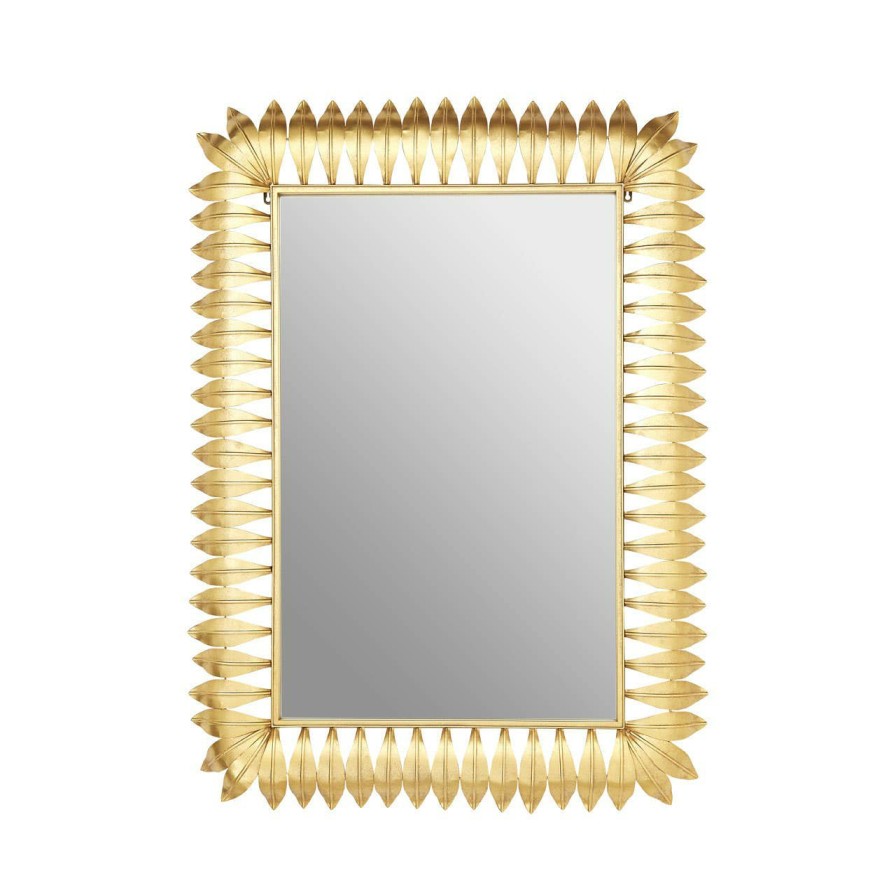 Bathe and Utility Premier Mirrors | Merlin Gold Leaf Frame Wall Mirror