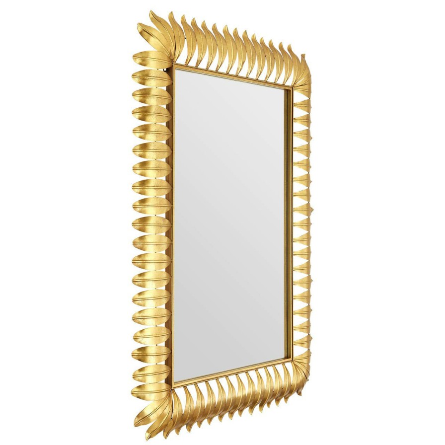 Bathe and Utility Premier Mirrors | Merlin Gold Leaf Frame Wall Mirror
