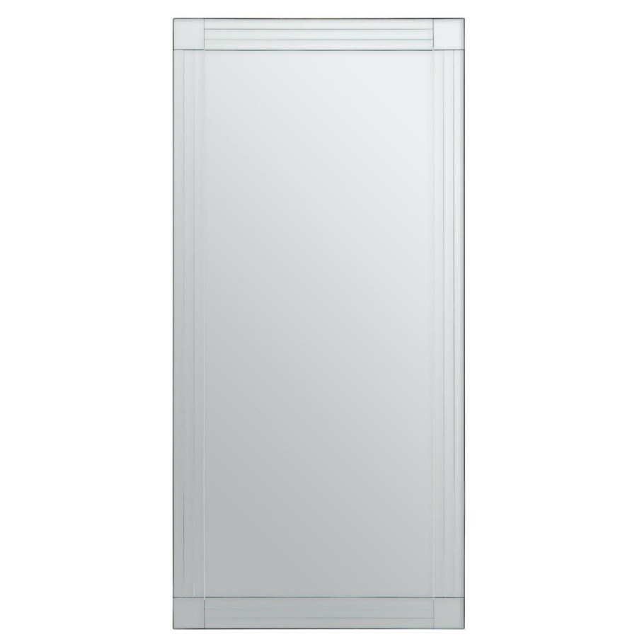 Bathe and Utility Premier Mirrors | Sana Rectangular Wall Mirror With Linear Detail