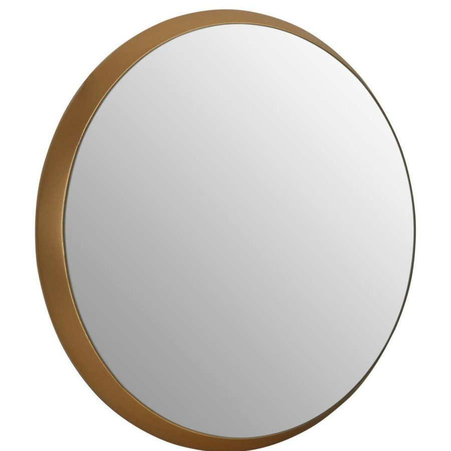 Bathe and Utility Premier Mirrors | Medium Round Wall Mirror With Gold Frame