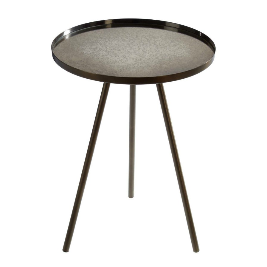 FURNITURE Premier Side Tables | Corra Black Iron Finish Side Table