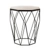 FURNITURE Premier Side Tables | Shalimar Octagon Matte Black Side Table