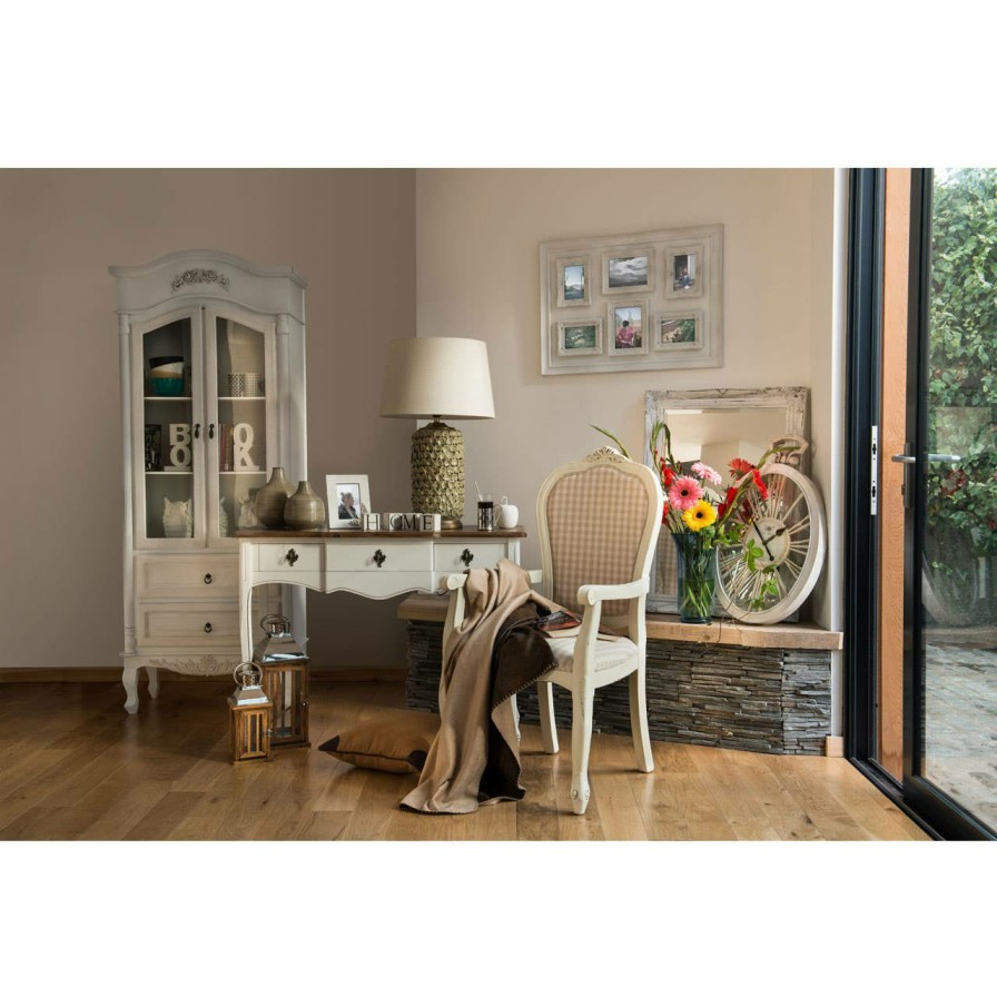 Bathe and Utility Premier Mirrors | Distressed White Finish Wall Mirror