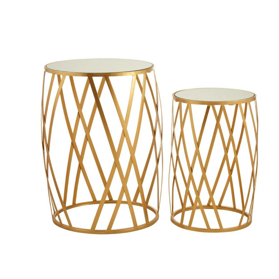 FURNITURE Premier Side Tables | Avantis Set Of 2 Cross Design Side Tables