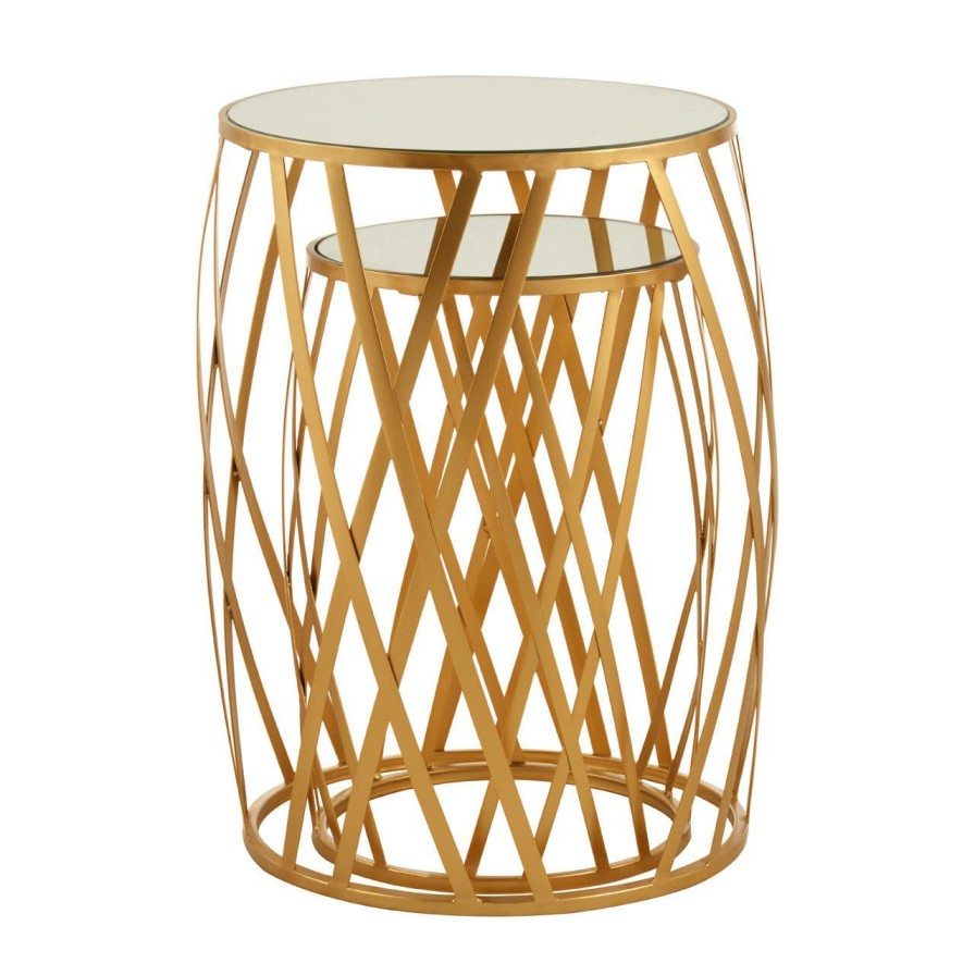 FURNITURE Premier Side Tables | Avantis Set Of 2 Cross Design Side Tables