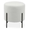 FURNITURE Fifty Five South Seating | Yazmin Stool With Black Finish Legs