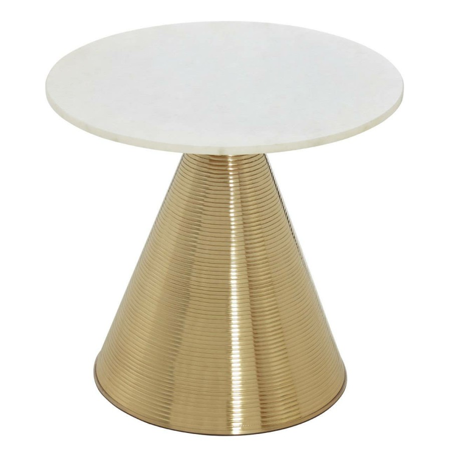 FURNITURE Fifty Five South Side Tables | Martini Table With White Marble Top