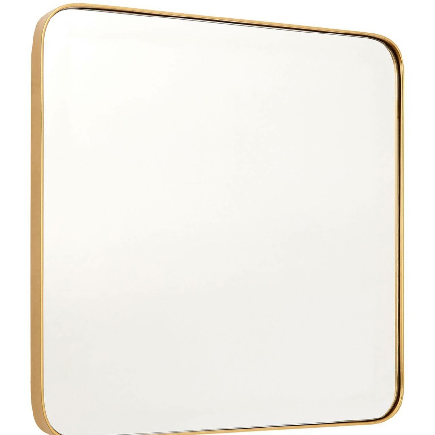 Bathe and Utility Fifty Five South Mirrors | Large Gold Finish Square Wall Mirror