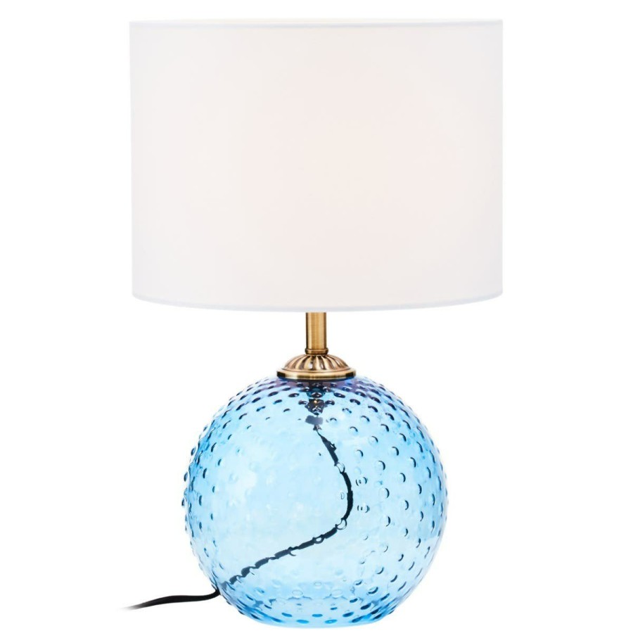 Accessories Fifty Five South Table Lamps | Noa Blue Glass Table Lamp