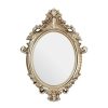 Bathe and Utility Premier Mirrors | Champagne Finish Garlanded Oval Wall Mirror