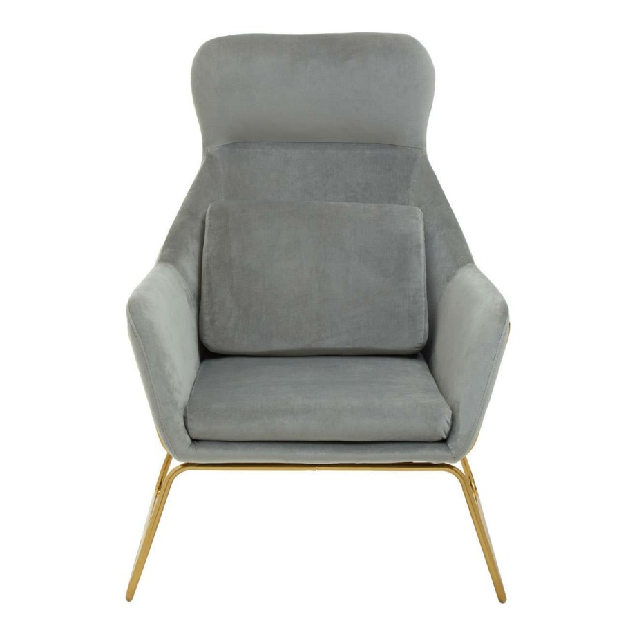 FURNITURE Premier Seating | Stockholm Grey Velvet Armchair