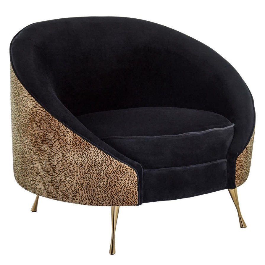 FURNITURE Fifty Five South Seating | Manhattan Leopard Print Armchair