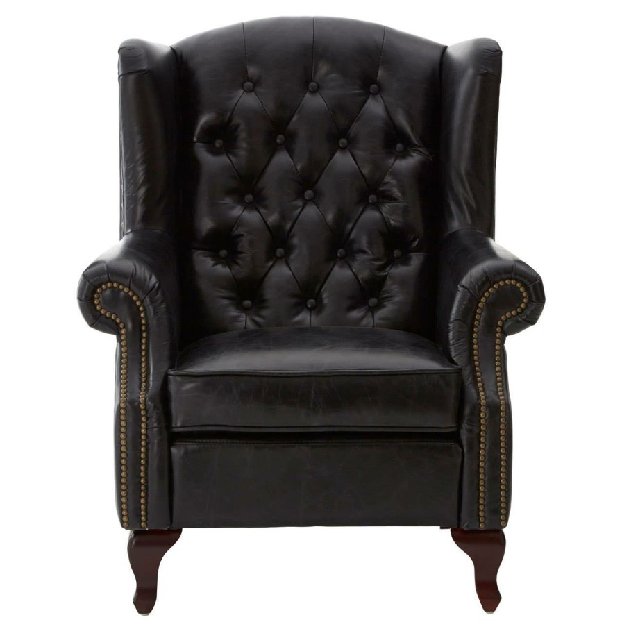 FURNITURE Fifty Five South Seating | Victor Black Scroll Armchair