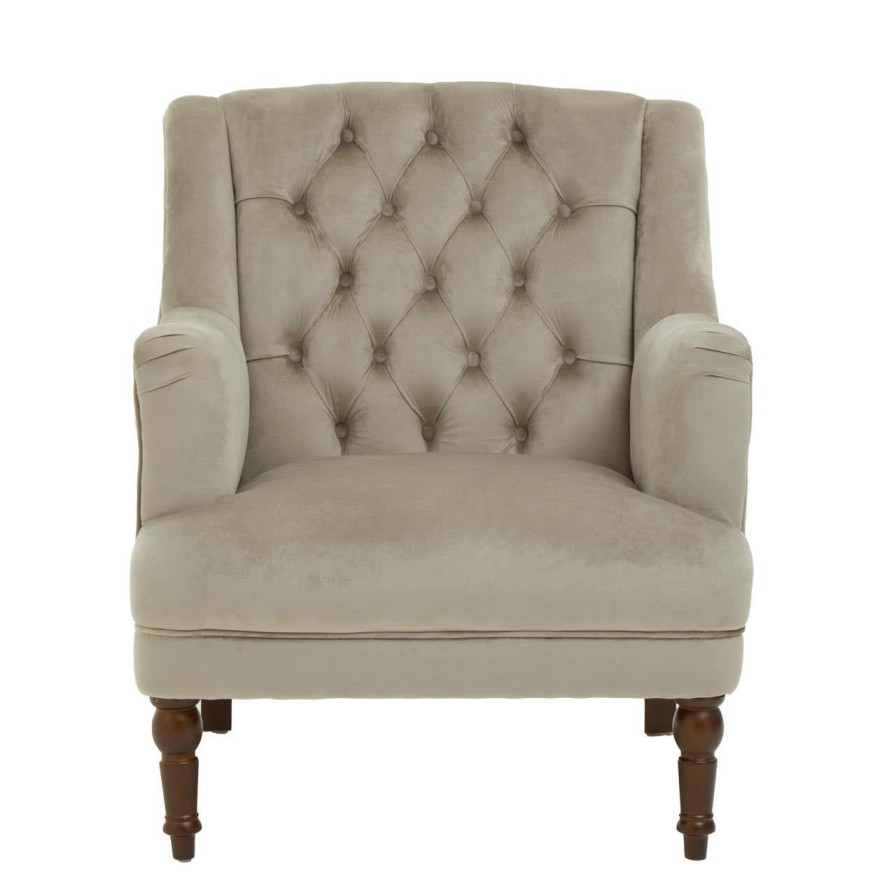 FURNITURE Premier Seating | Lily Mink Velvet Armchair