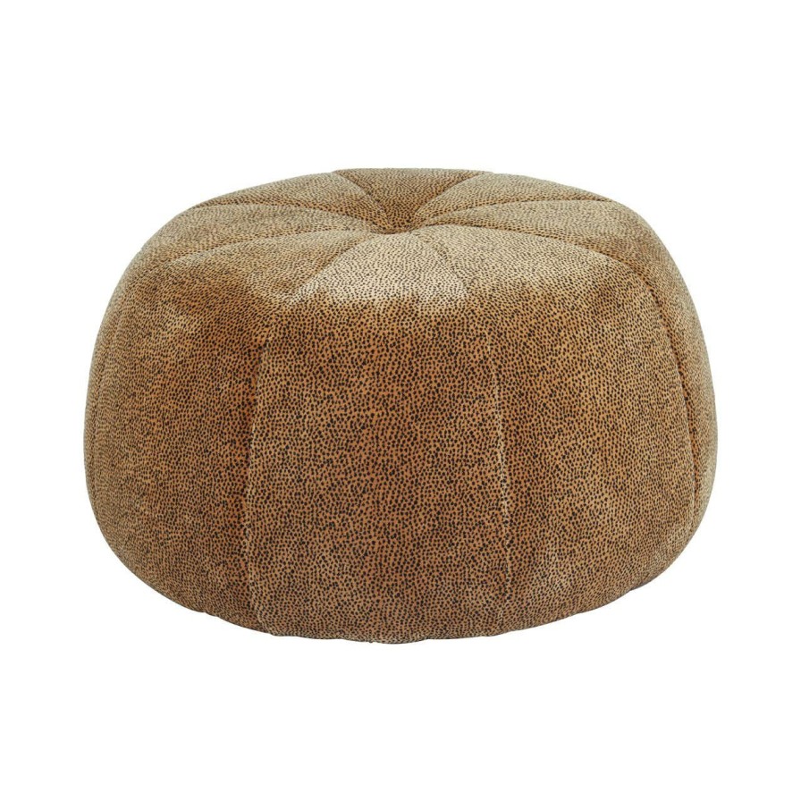 FURNITURE Fifty Five South Seating | Manhattan Leopard Print Pouffe
