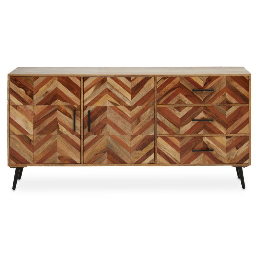 FURNITURE Fifty Five South Sideboards | Boho Two Door Mango Wood Sideboard