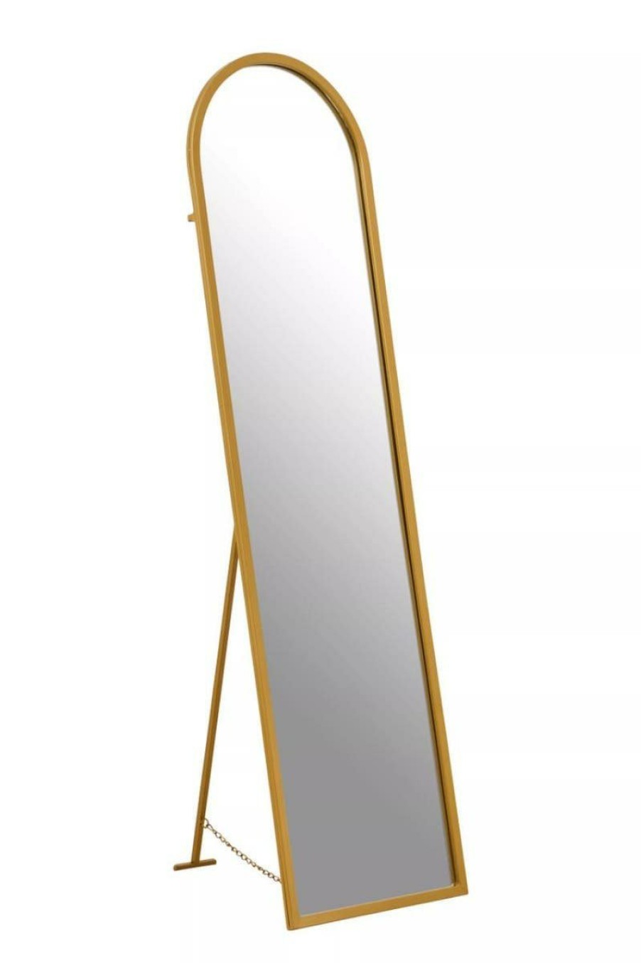 Bathe and Utility Premier Mirrors | Avento Gold Finish Floor Mirror