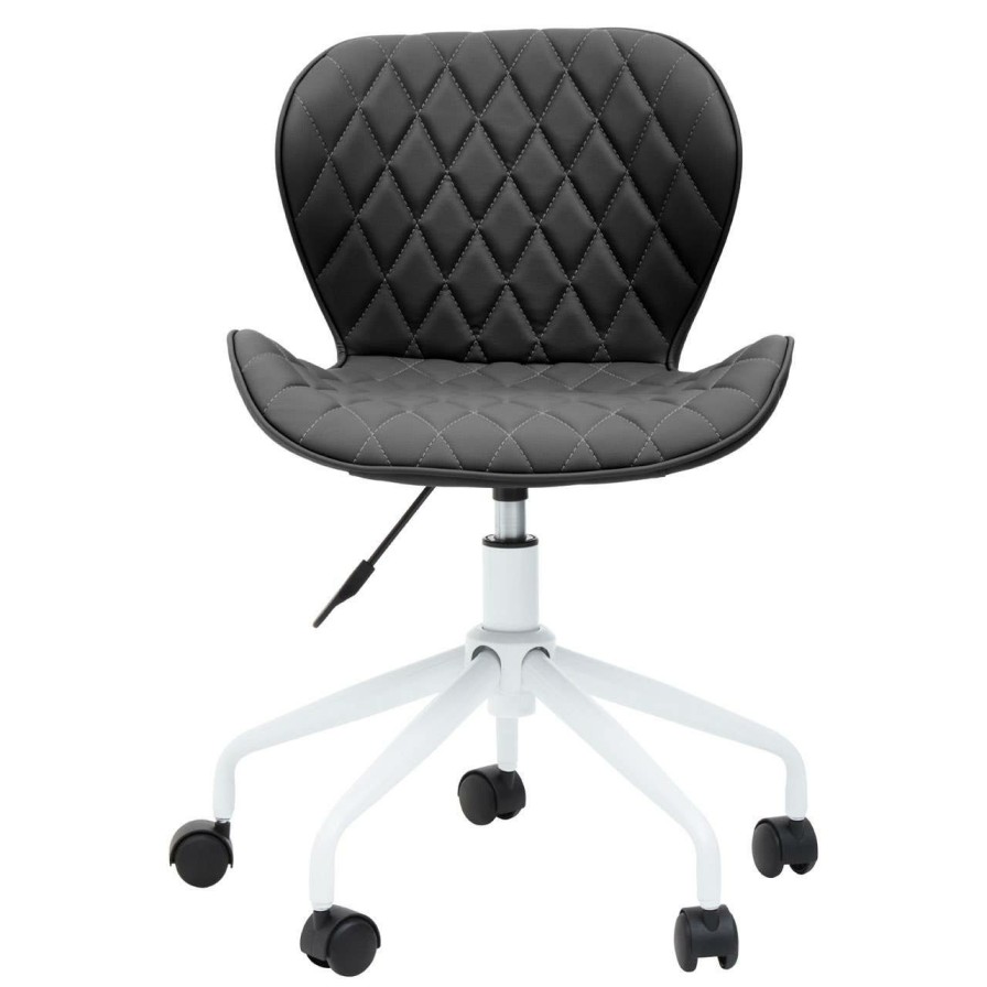 FURNITURE Premier Home Office Chairs | Brent Black And White Home Office Chair