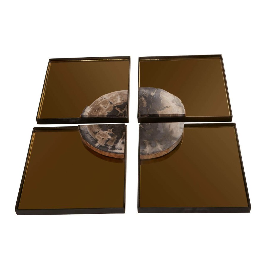 Bathe and Utility Fifty Five South Mirrors | Relic 4Pcs Square Mirror Warm Tile