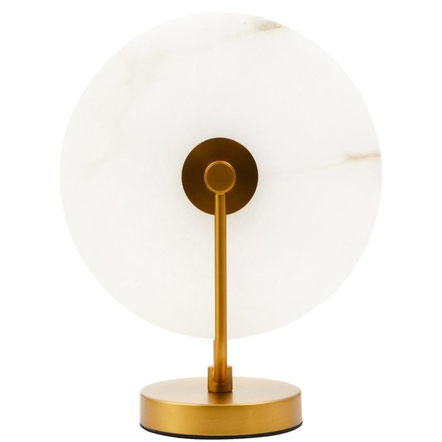 Accessories Fifty Five South Table Lamps | Waldorf White Marble And Gold Finish Table Lamp
