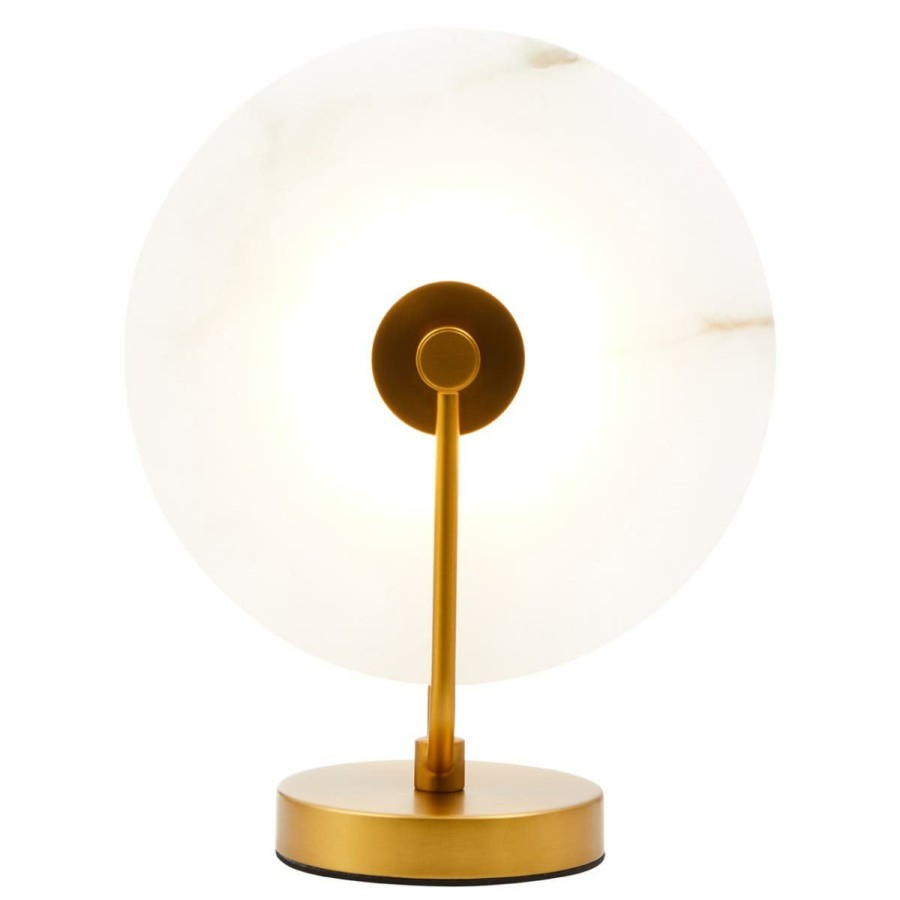 Accessories Fifty Five South Table Lamps | Waldorf White Marble And Gold Finish Table Lamp