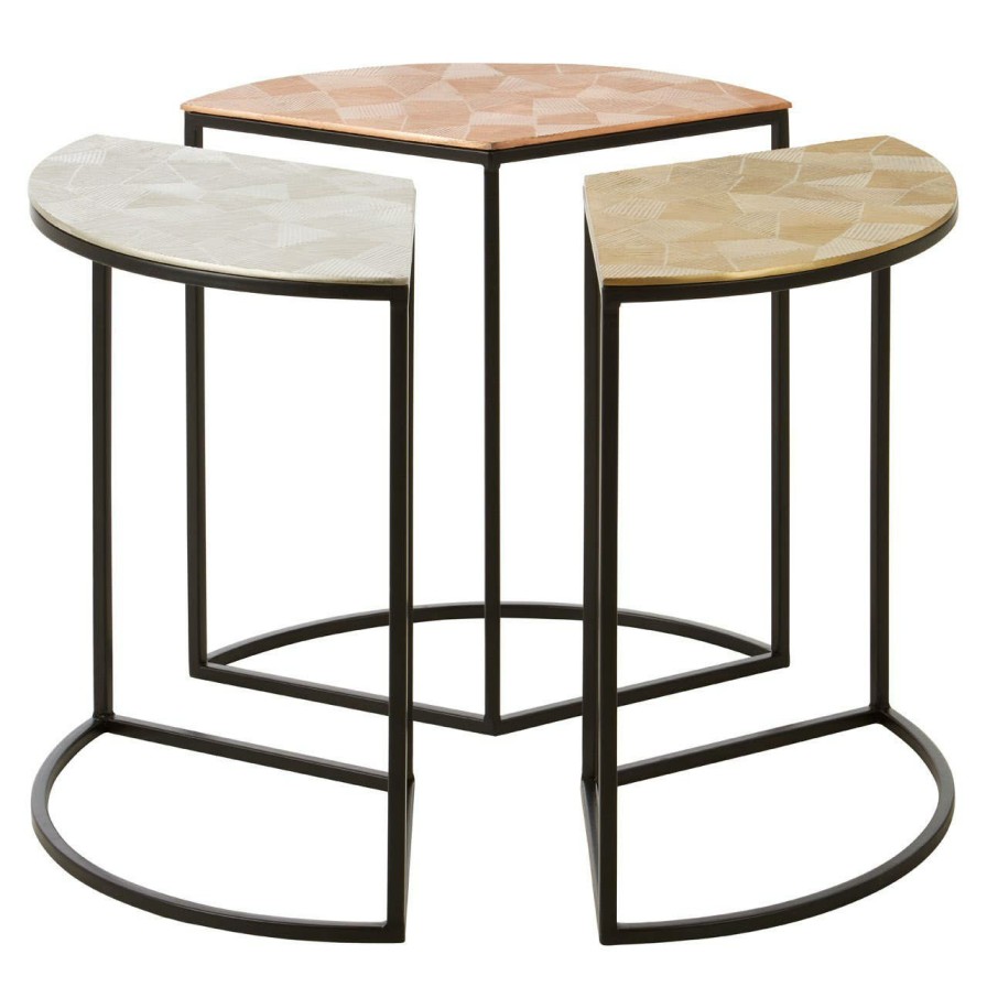 FURNITURE Fifty Five South Side Tables | Mirano Set Of 3 Assorted Round Side Tables