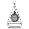 Accessories Premier Mantel Clocks | Hayden Antique Silver Finish Table Clock