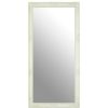 Bathe and Utility Premier Mirrors | Zelma White And Brushed Gold Finish Wall Mirror