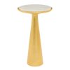 FURNITURE Fifty Five South Side Tables | Lino Large Gold Side Table