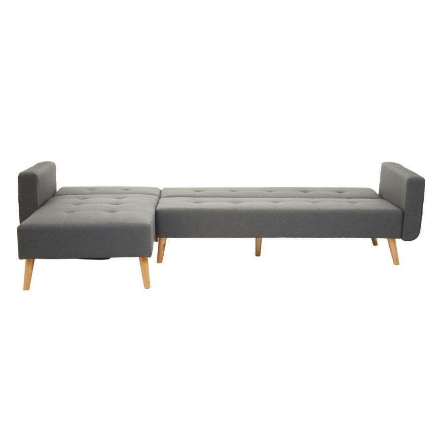 FURNITURE Premier Seating | Hagen Grey Large Corner Sofa Bed