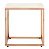 FURNITURE Premier Side Tables | Allure Square White Marble End Table