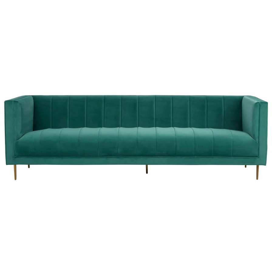 FURNITURE Fifty Five South Seating | Otylia 3 Seat Green Sofa