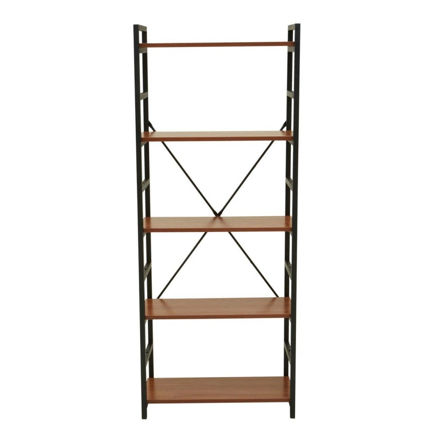FURNITURE Premier Shelving | Laxton 5 Tier Red Pomelo Shelf Unit
