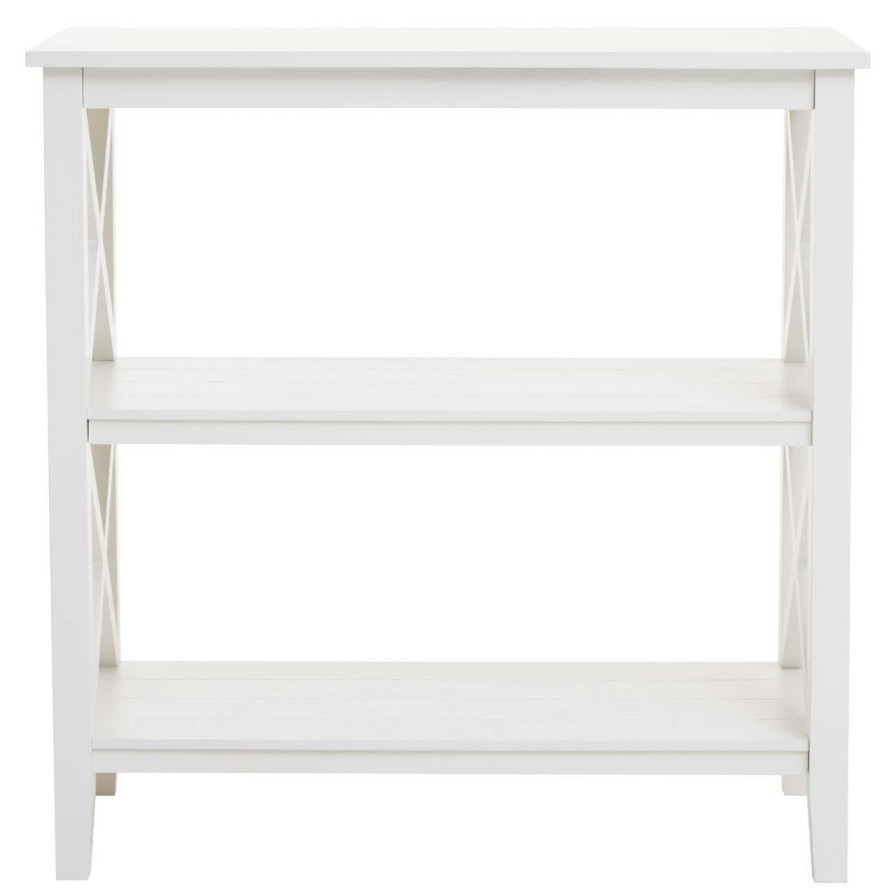 FURNITURE Premier Storage | Heritage Three Shelf Ivory Bookcase