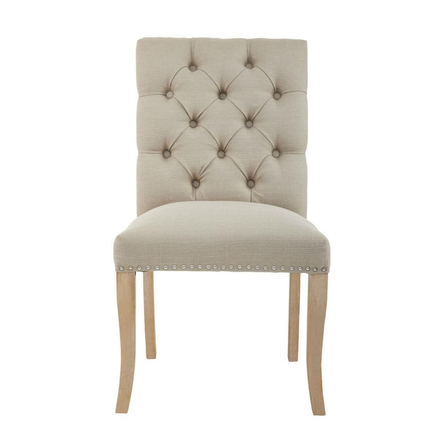 FURNITURE Fifty Five South Seating | Kensington Townhouse Natural Linen Dining Chair