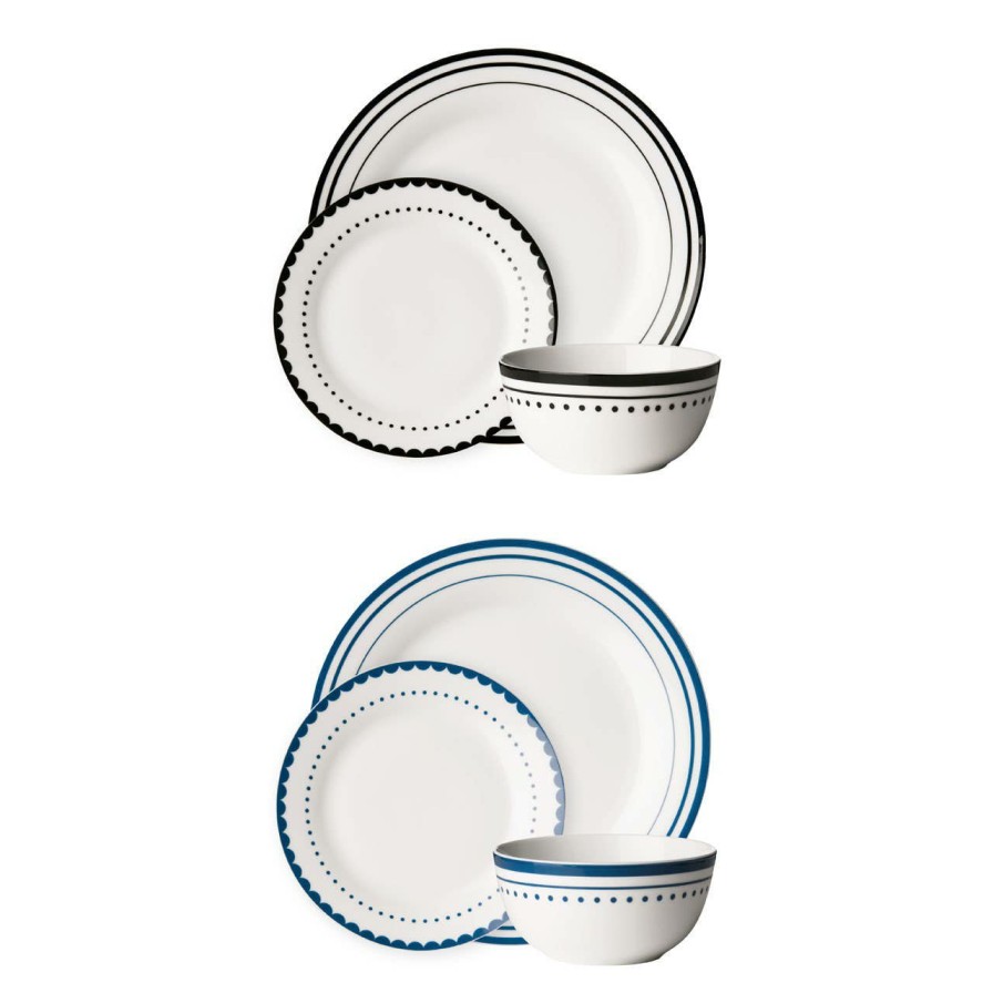 Kitchen and Dining Premier Dinner Sets | Avie Blue 12Pc Saturn Dinner Set