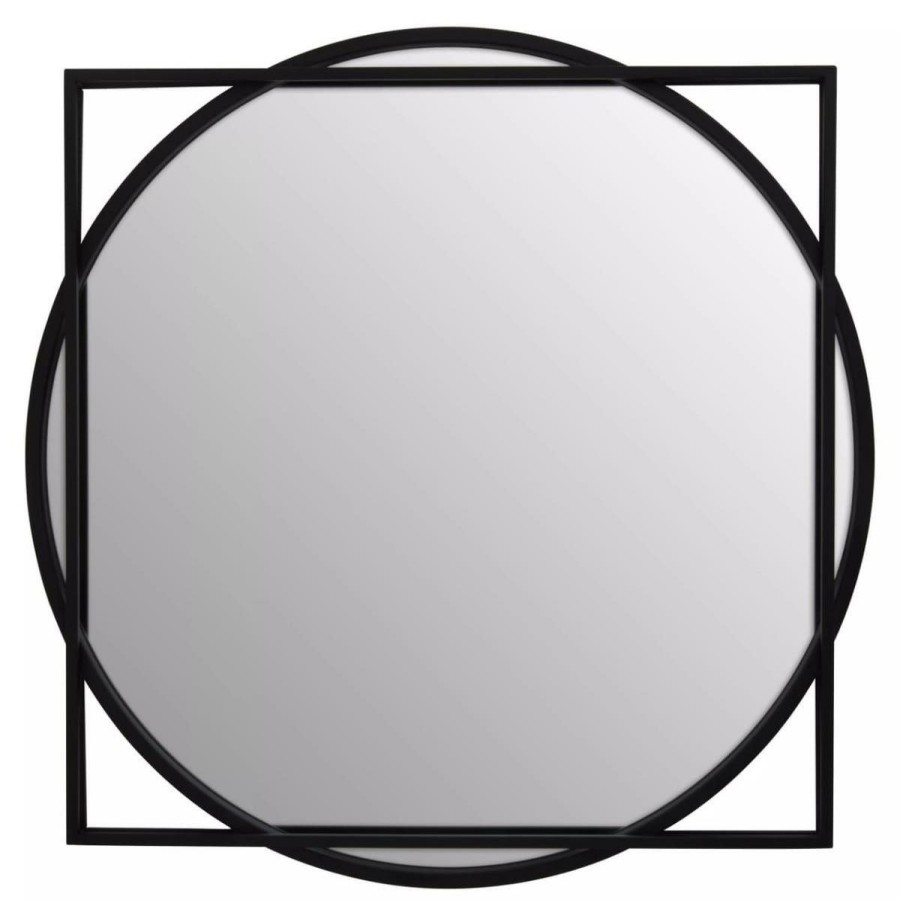 Bathe and Utility Premier Mirrors | Matera Square Black Wall Mirror