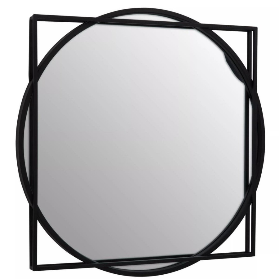 Bathe and Utility Premier Mirrors | Matera Square Black Wall Mirror