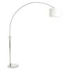 Accessories Fifty Five South Floor Lamps | Hubert Nickel Finish Arc Floor Lamp