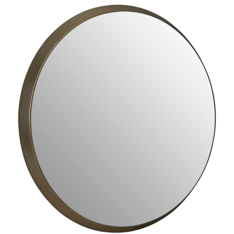 Bathe and Utility Premier Mirrors | Large Round Wall Mirror With Silver Frame